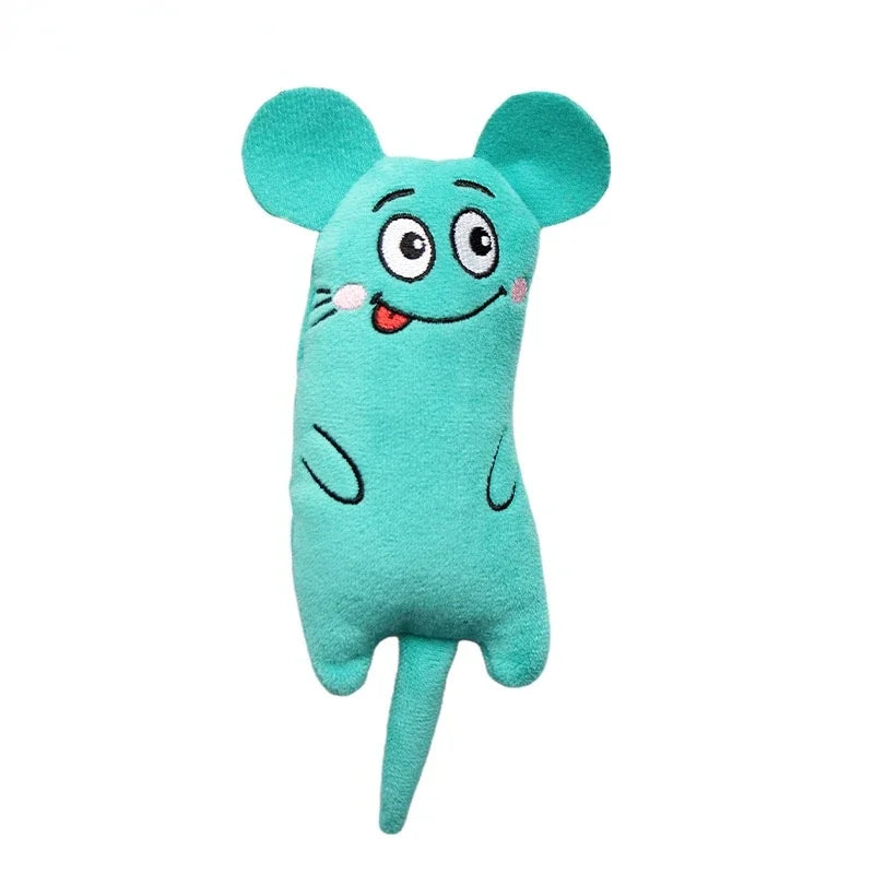 Green Color Plush Catnip Chew Toy For Cats – Soft Bite & Teeth Care
