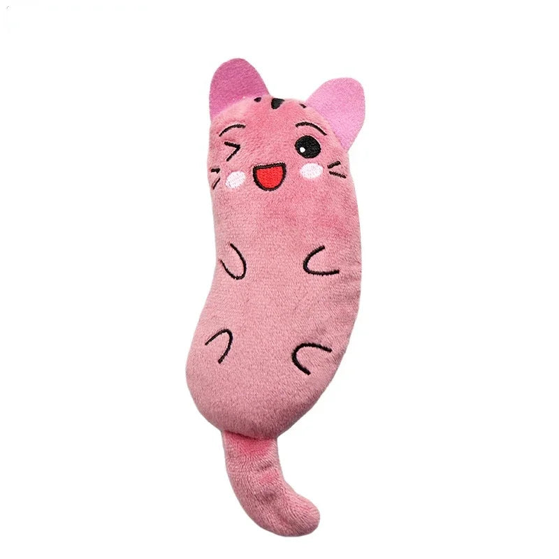 Pink Color Plush Catnip Chew Toy For Cats – Soft Bite & Teeth Care