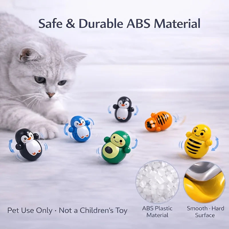 Rolling Cat Puzzle Toy Set – Lightweight, No Batteries