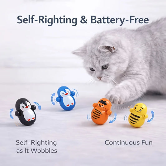 Rolling Cat Puzzle Toy Set – Lightweight, No Batteries