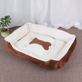 Winter Warm Plush Dog Bed