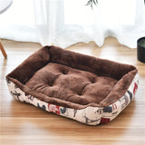 Winter Warm Plush Dog Bed